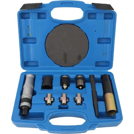 Kit para extraer bloqueos de ruedas, construcción de acero resistente, compatibilidad versátil, color azul. (1/2)