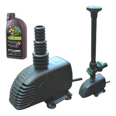 Pompe Fontaine + Jets d'eau 2900 l/h + Anti Algues, Hauteur Du Jet, 230 cm (1/5)