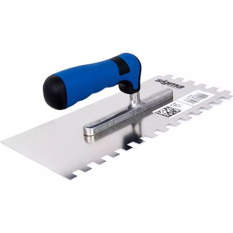 Spatola per colla Inox per piastrelle dente 10x10 mm 49G SIGMA