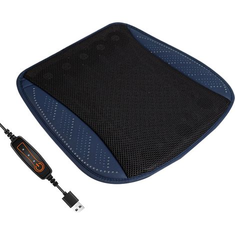 Tapis de refroidissement USB avec 8 ventilateurs intégrés pour un meilleur mouvement de l'air et un meilleur confort pendant les trajets par temps chaud (1/5)