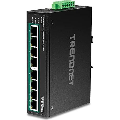 Switch TRENDnet TI-PE80 8 Puertos/ RJ-45 Gigabit 10/100 PoE (1/5)