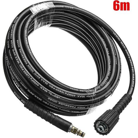 Tuyau d'extension haute pression de 6 à 10 mètres pour nettoyeur haute pression de voiture, raccord rapide pour pistolet de nettoyage Karcher K2 à K5. (1/5)