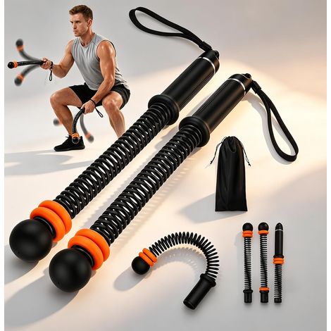 Weighted Battle Rope, Adjustable Weight Ring, Wireless Fitness Rope, High Strength Steel Core, Ergonomic Soft Rubber Handle, Quiet Home Workout (1/5)