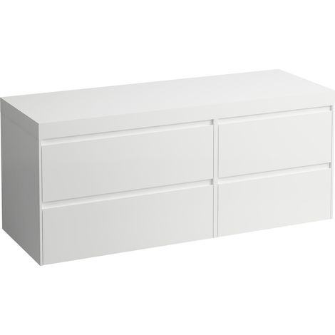 LAUFEN LANI Plan de toilette blanc mat avec meuble sous-lavabo, (1/3)