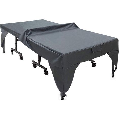 Housse de Protection pour Table d'extérieur, Housse de Table de Tennis de Table en Taffetas de Polyester Enduit d'argent 190T pour Tables d'extérieur (1/5)