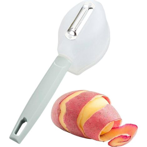 Éplucheur à fruits, éplucheur à pommes de terre pour la cuisine, outil d'épluchage manuel antidérapant, outil d'épluchage portable de qualité alimentaire, éplucheur compatible lave-vaisselle (1/5)