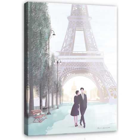 Peinture tour eiffel paris pour salon toile 120x80 (1/3)