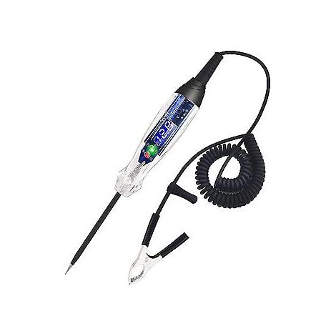 Kfz-Summer-Prüflampe, 4–60 V DC, digitaler LED-Schaltungstester, Lampentester mit Voltmeter, automatische Spannungsmessung