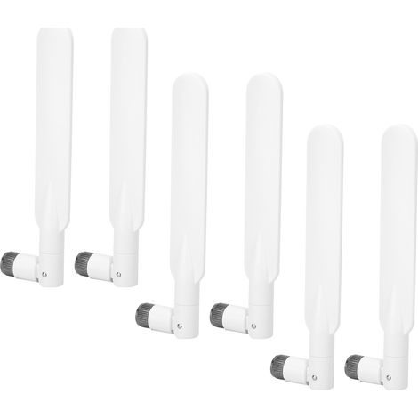6 antennes WiFi double bande 2,4 GHz/5 GHz 5 dBi 700-2700 MHz RP-SMA Routeur réseau sans fil (1/5)