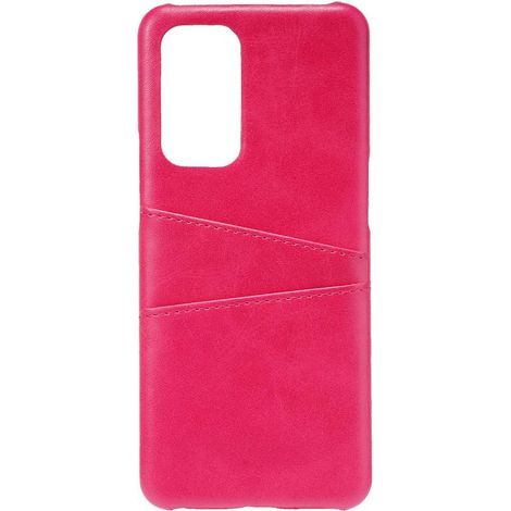 Étui rigide avec porte-cartes pour OnePlus 9 Pro - Rose - Coque de protection (1/4)