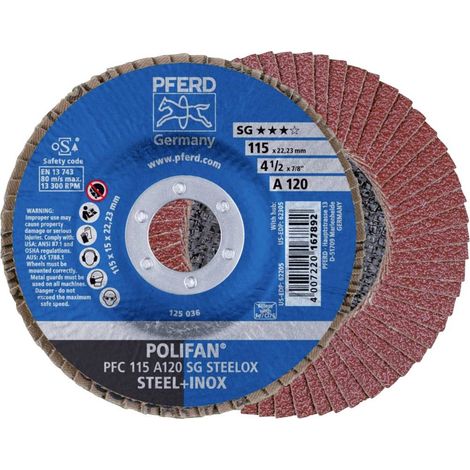 Disque Polifan PFERD 115-22 A Granit 120 - 67712115 (1/4)