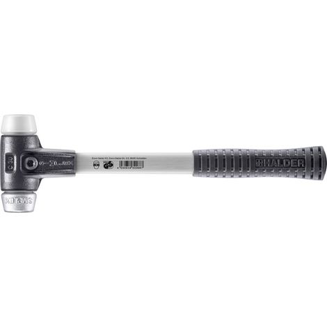 HALDER SIMPLEX Superplastik / Weichmetallhammer mit verstärktem Tempergussgehäuse und Glasfaserstiel - D=30 mm - 3779.030 (1/5)