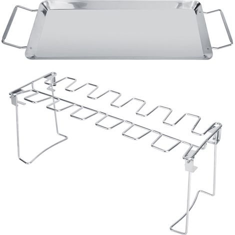 en acier inoxydable pour pique niques et camping grille de (1/4)