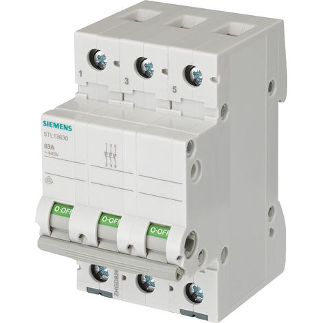 Interrupteur-sectionneur modulaire 3P 40A 400V SENTRON 5TL1340-0