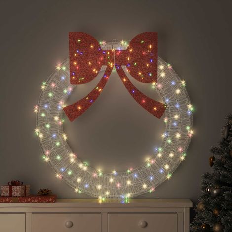 Kranz mit 150 LEDs Mehrfarbig 120 cm Acryl