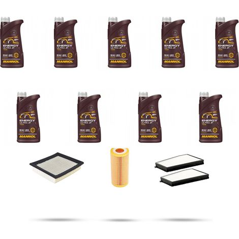 Kit tagliando 3 FILTRI e 9L OLIO compatibile con Ssangyong Kyron 2.3 110kw dal 2010 (1/5)
