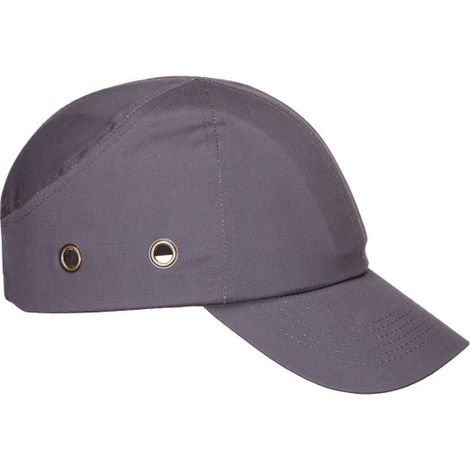 Gorra antigolpes de diseño clásico, estilo beisbol Bump PW59 Gris