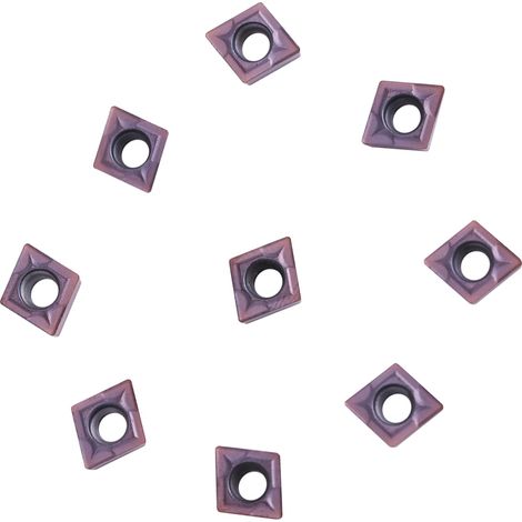 10 plaquettes de coupe en carbure CNC pour tour, avec coffret CCMT060204 VP15TF (1/5)