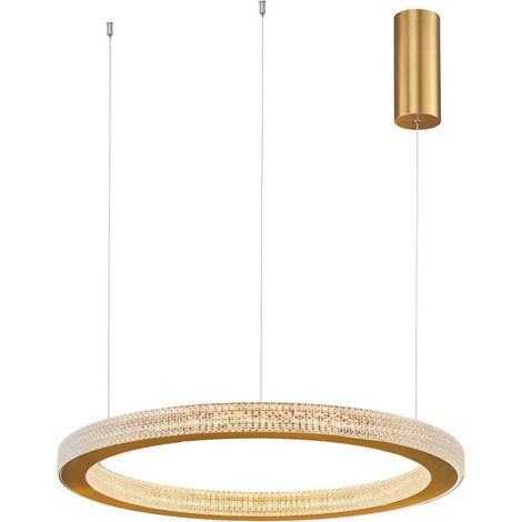 Merano Cincinnati Plafonnier LED Intégré Laiton Doré Antique Aluminium LED 60W 3530Lm 3000K