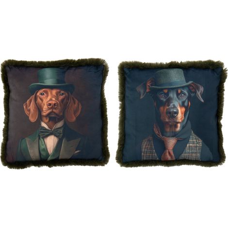Cuscino Cane con Cappello Modello Assortito Peraga Christmas
