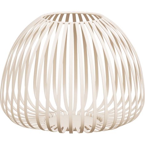 Lanterna Stoense in metallo beige a fasce ø25x20 cm
