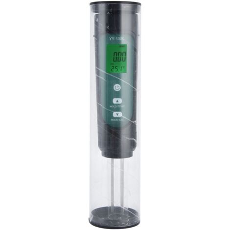 4-in-1 combination soil sensor: EC value, temperature and humidity measurement with backlit display – ideal for horticulture and agriculture--DTEKGAZ
