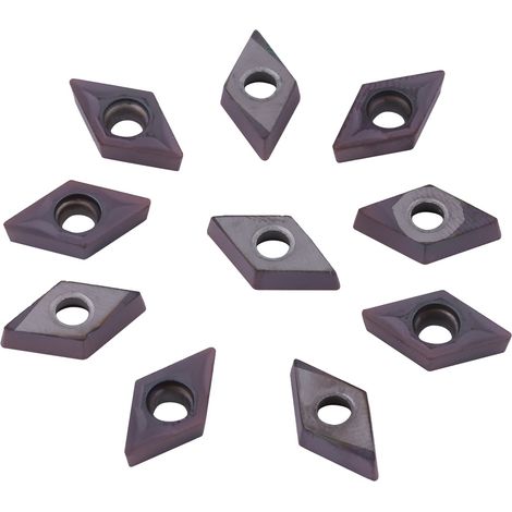 Boîte de 10 outils de coupe CNC DCMT0702 EM YBC205 couleur cuivre (1/5)