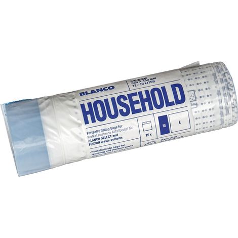 Blanco Haushaltsmüllbeutel L (30 liter / 15 stk.) Müllsäcke (1/5)