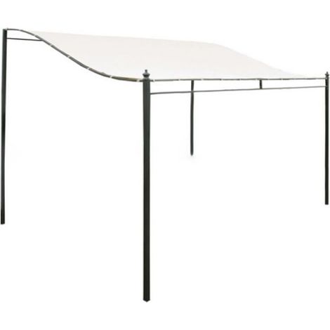Tissu ombrage - HAWUJ - impermeable auvent terrasse jardin 2.5x2.6m beige (1/4)