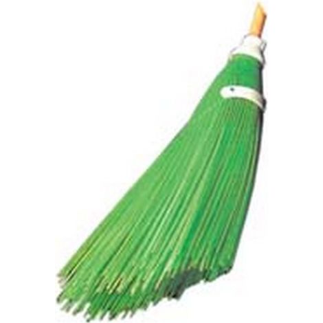 3PZ SCOPA NETTURBINO FILI VERDE POLIPROPILENE TAGLIO INCLINATO cm58h