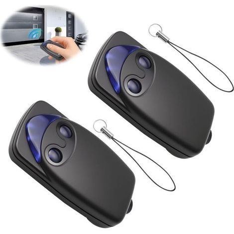 Lot de 3 télécommande de porte de garage électrique Flo2r-s 433,92 MHz à 2 boutons, compatible avec la télécommande de porte de garage Nice Remote,de (1/4)