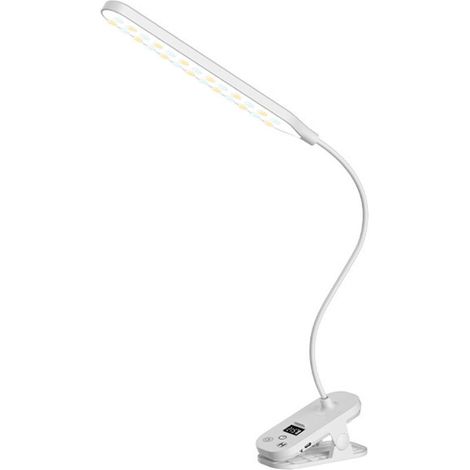 Rechargeable and adjustable white LED desk lamp, portable lamp