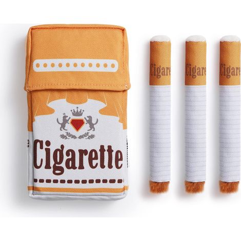 Jouet chat cigarette avec herbe à chat, lot de jouets interactifs pour animaux, peluche à mâcher (1/5)