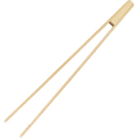 1 Pince en bois, Longueur 30 cm, Accessoire cuisine, Pour four et poêle, Usage quotidien