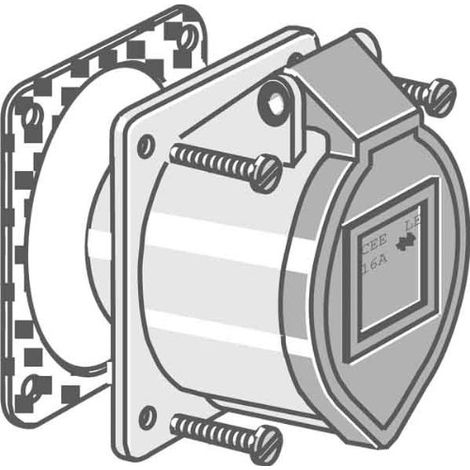 OBO-BETTERMANN  PRISE INDUSTRIELLE CEE-16 A 3 PÔLES + + POLYÉTHYLÈNE 400 V 16 A 6109874