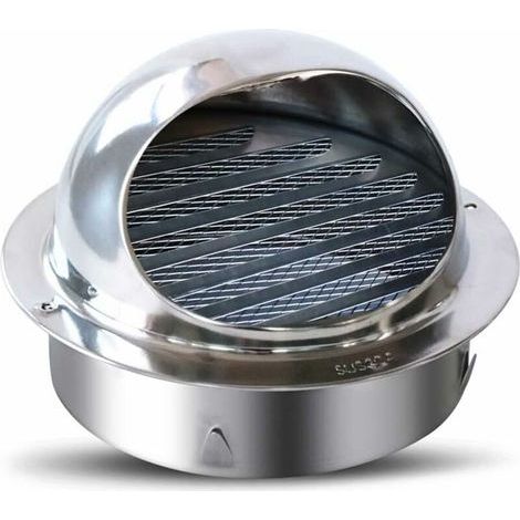 Grille Ventilation 120mm Grille Aeration Lamelles Rondes Moustiquaire Grille D'évacuation D'air Soufflage Grille D'évacuation D' (1/4)