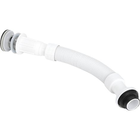 Tuyau d'évacuation simple de 37 mm pour lavabo de cuisine, anti-odeurs, coude en S, raccord d'évier de cuisine (1/5)
