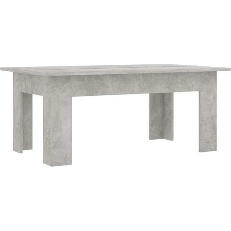 Maison Exclusive - Tavolino Salotto Grigio Cemento 100x60x42 cm Legno Multistrato (1/5)
