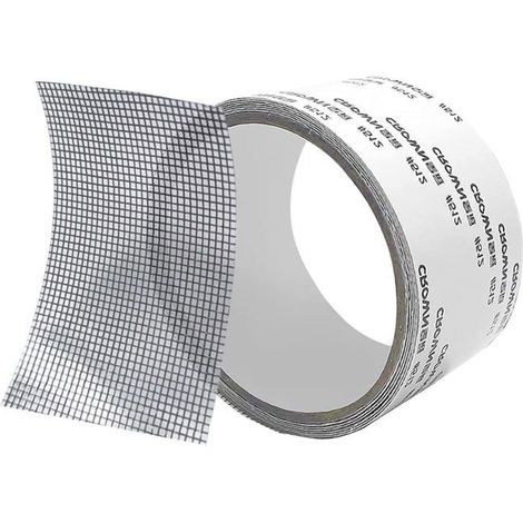 Ruban Adhésif en Fibre de Verre pour Réparer les Moustiquaires et Autres Éléments en Maille,Rouleau de Moustiquaire avec Adhésif (1/5)