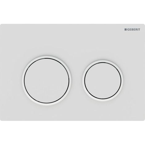 Geberit Omega20 Plaque de déclenchement, pour rinçage à 2