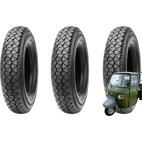 3 PNEUMATICI 4.50-10C COPERTONI GOMME 76L 8 TELE M+S PER APE PIAGGIO MP501 - MP601 E4 (1/3)
