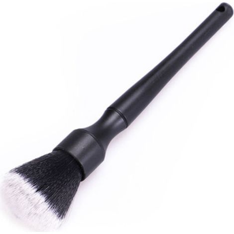 Brosse de détail de voiture ultra-douce Brosse de détail intérieure auto super douce poils de sangliers synthétiques pour le nettoyage du cuir des sièges de voiture NOIR GRAND (1/3)