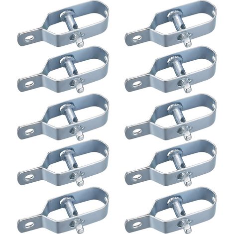 10 Pièces Tendeur Grillage, Tendeur de Clôture, Tendeurs à Fil Barbelé, Kit de Connecteurs Tendeur de Corde pour Fil de Tension (1/5)