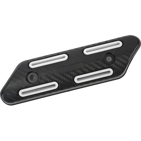 Pare-chaleur universel pour tuyaux d'échappement de 27 à 51 mm, convient aux motos, quads, VTT et scooters, blanc. (1/5)