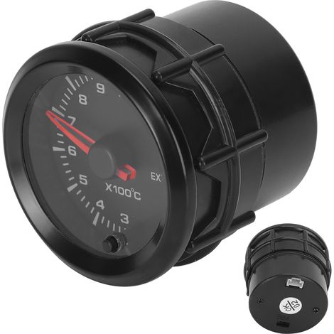 52-mm-Abgastemperaturfühler, 300–1300 °C, 7-farbige Hintergrundbeleuchtung, 12-V-Kfz-Anschluss, Sensor im Lieferumfang enthalten, digitale Temperaturanzeige (1/5)