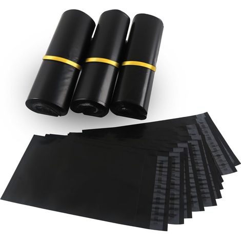 100pcs Enveloppe Plastique Expedition Noir Sac D'expédition Emballage Colis Vetement 30cmX40cm Conditionnements Plastique Polystyrène Pochettes Envoie Colis Étanches/Autoadhésifs