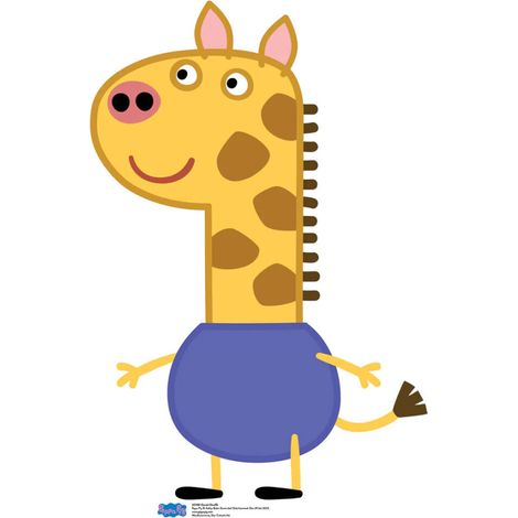 Figurine en carton Peppa Pig - Gerald la girafe Hauteur 90 cm (1/5)