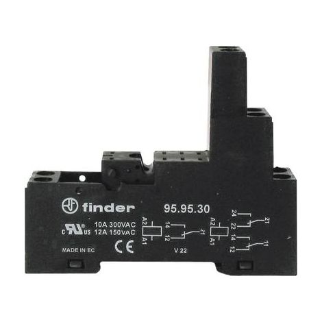 FINDER 95.83.30 SUPPORT RELAIS ADAPTÉ POUR SÉRIE (RELAIS): FINDER SÉRIE 40 FINDER 40.31 (L X L X H) 75 X 15.5 X 42.7 MM 1 PC(S)