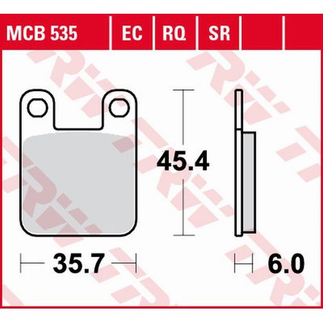Pastillas de freno TRW ZF KH115 sinter sport para Suzuki AY 50 Katana '98-'06, Peugeot Elystar/XP6 50 '02-'14, Derbi Atlantis City 50 '03-'11 (delanteras/traseras)