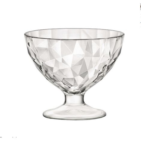 Bormioli - set 2 coppette dessert e gelato diamond 36 cl
